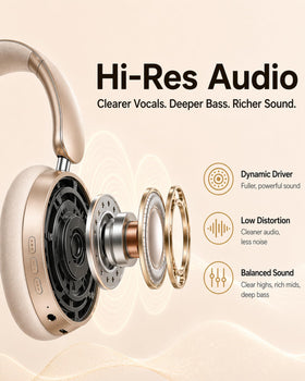 Wentronic Y05 ANC over-ear headphones used during video calls for clear voice pickup.