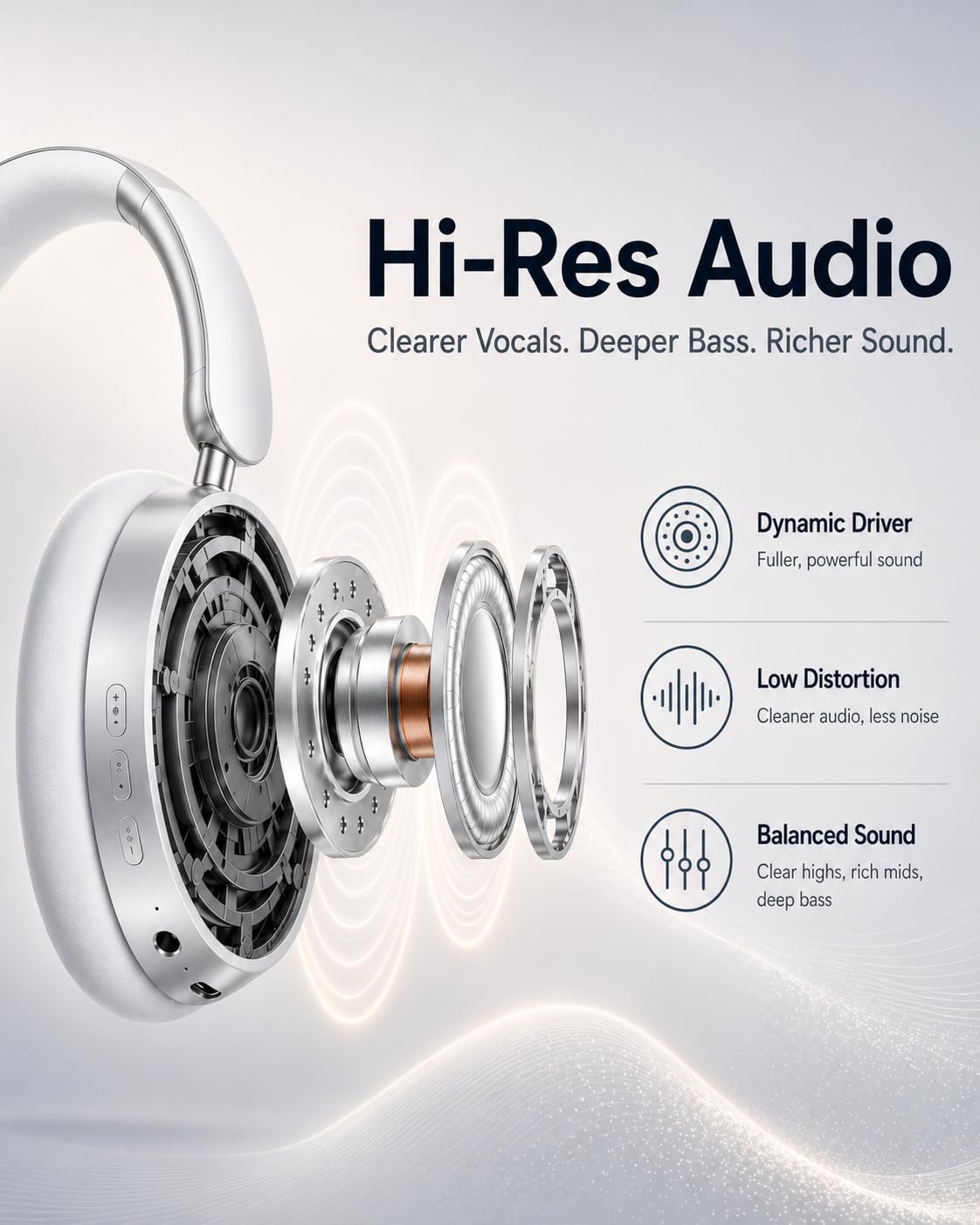 Wentronic Y05 Hi-Res audio detail with crisp vocals