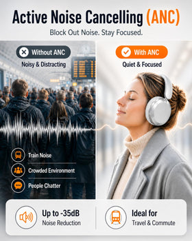 Wentronic Y05 active noise cancelling detail reduces background sounds