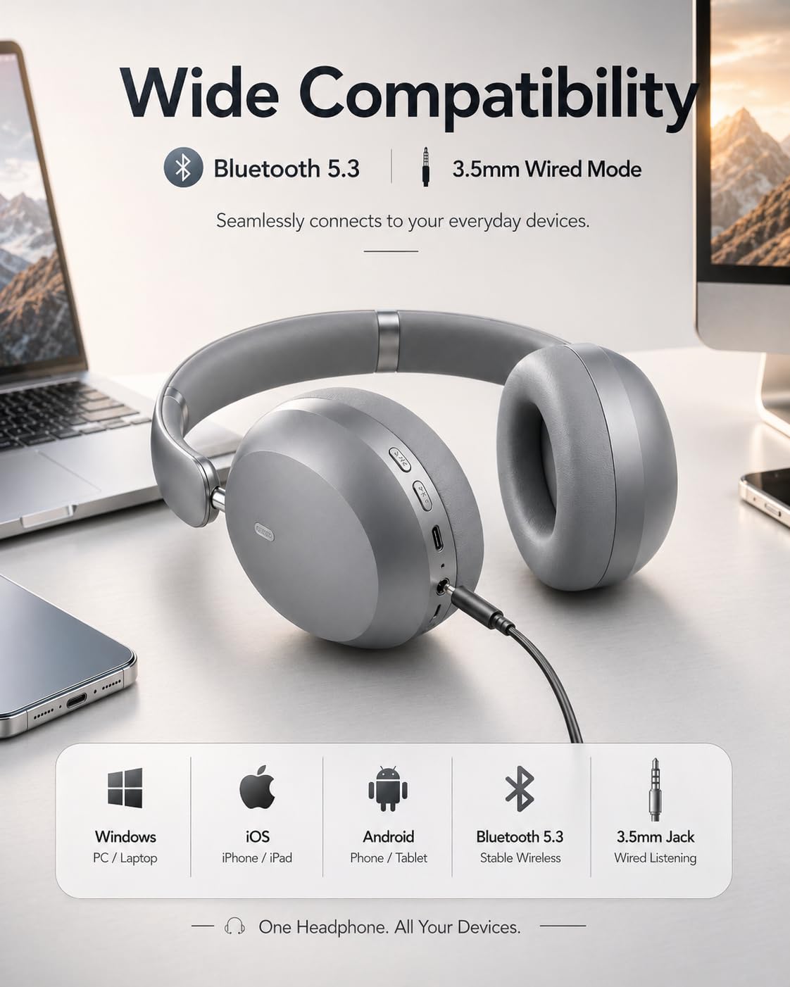 Wentronic Y05 built-in microphone image showing clear voice pickup during calls.