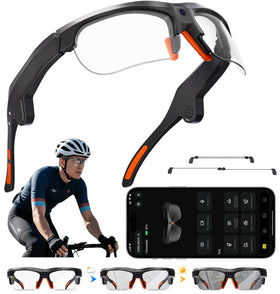 wepmous AI Smart Glasses with 20MP camera capturing crisp outdoor scenes