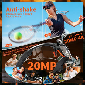 wepmous AI Smart Glasses with EIS stabilization reducing shake on rough terrain