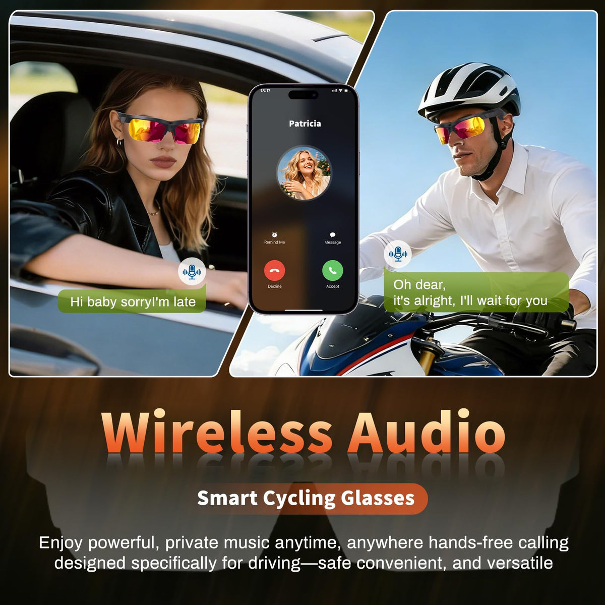 Wepmous open-ear Bluetooth audio lets you listen while staying aware.