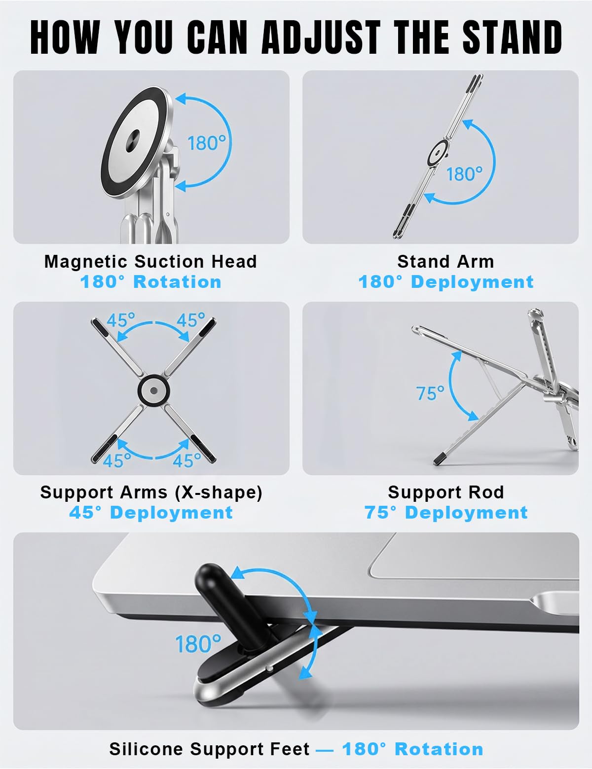 Werfami magnetic phone holder secures your device for hands-free calls and content creation.