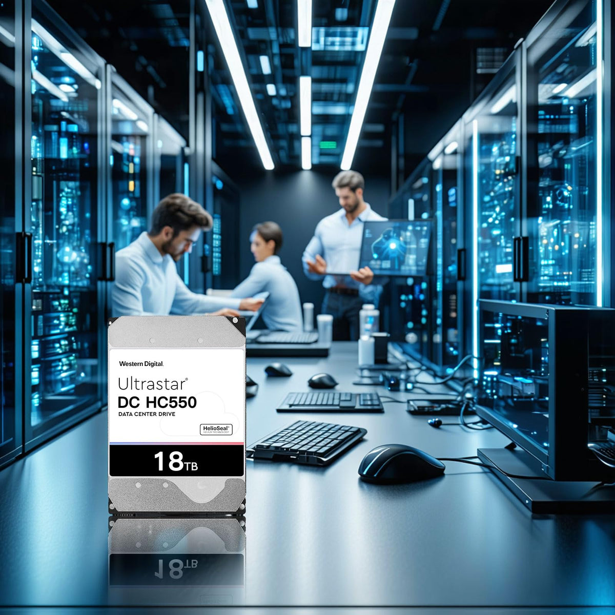 Western Digital DCHC550 18TB drive promises strong MTBF and reliability in data centers.