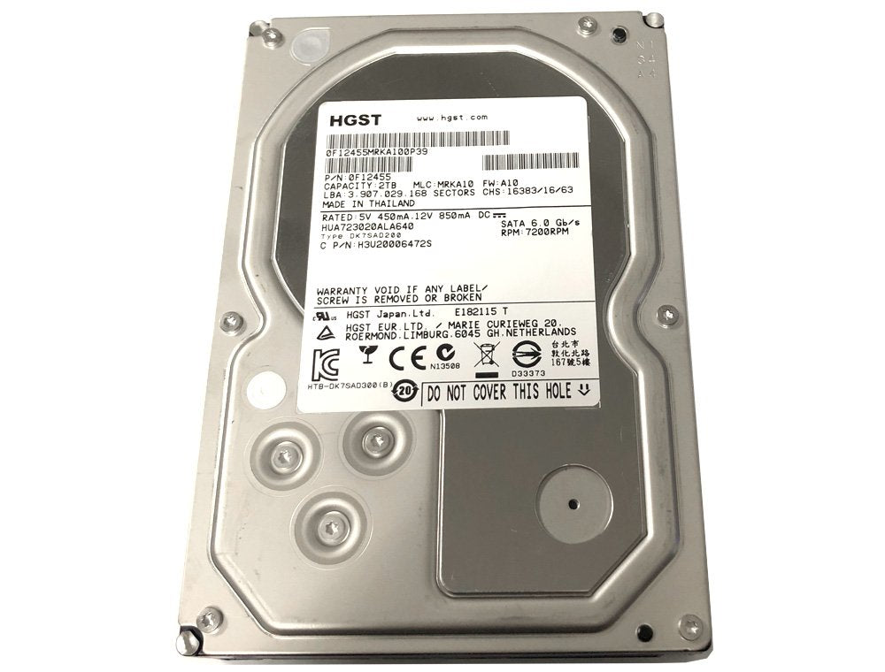 Western Digital Ultrastar 2TB drive label view for enterprise-grade features