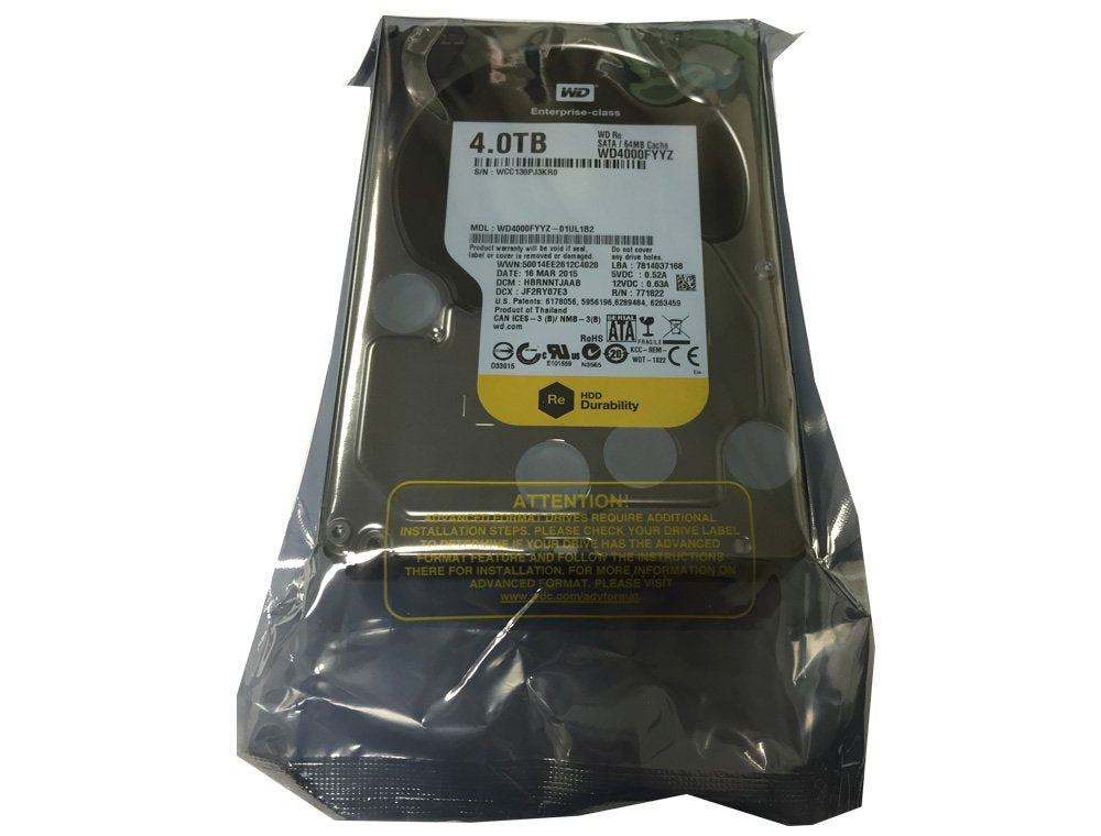 Renewed OEM packaging visible on Western Digital RE drive