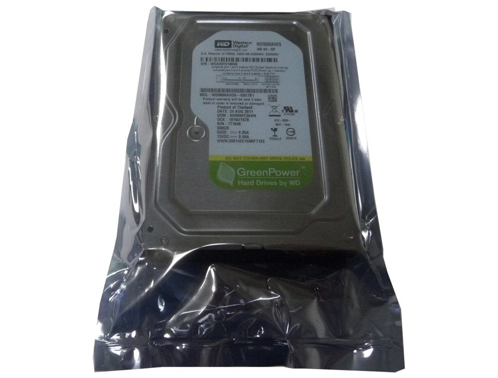 Western Digital WD5000AVDS side profile demonstrating compact 3.5-inch design and cooling