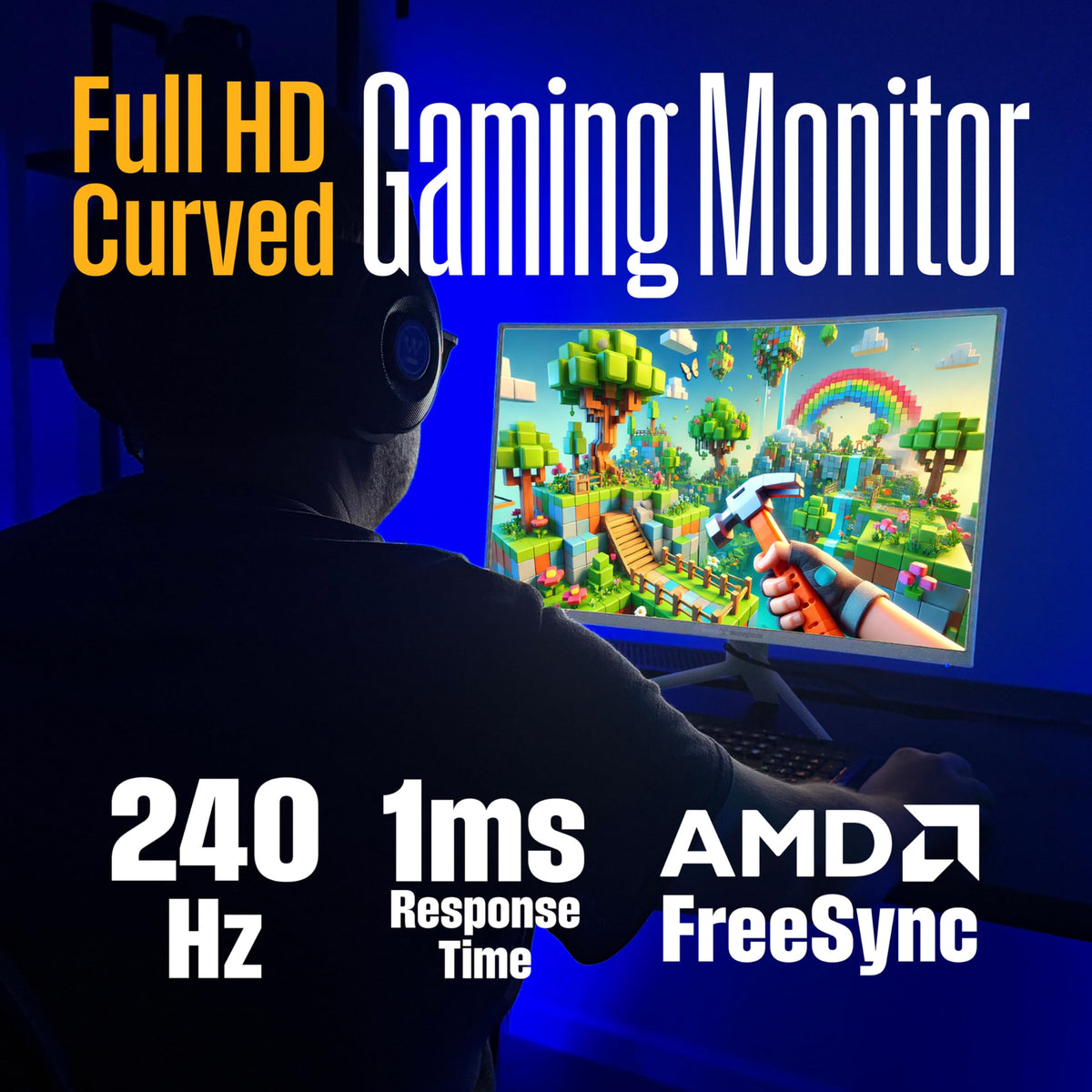 Westinghouse 1500R curved display wraps your view for immersive movie nights and gaming sessions