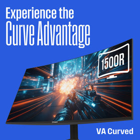 Westinghouse 1500R curved screen for immersive viewing