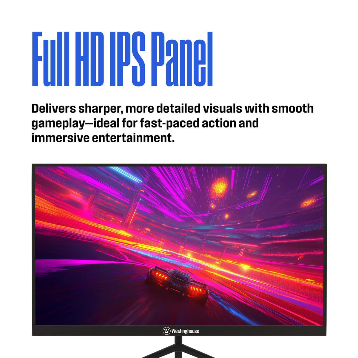 Westinghouse 180Hz refresh rate supports smooth motion for fast-paced multiplayer games.