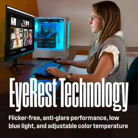 Westinghouse monitor with Adaptive Sync reduces stutter during fast scenes.