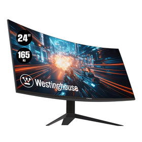 Westinghouse front view showing curved 24-inch screen for immersive play