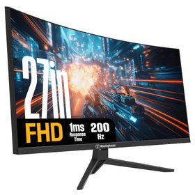 Westinghouse 27-inch curved gaming monitor with 200Hz for ultra-smooth action.