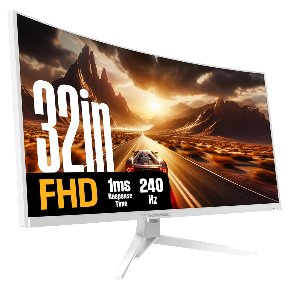 Westinghouse 32 inch curved gaming monitor delivers 240Hz for ultra smooth competitive play