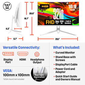 Westinghouse built-in speakers simplify setup for casual gaming and media consumption