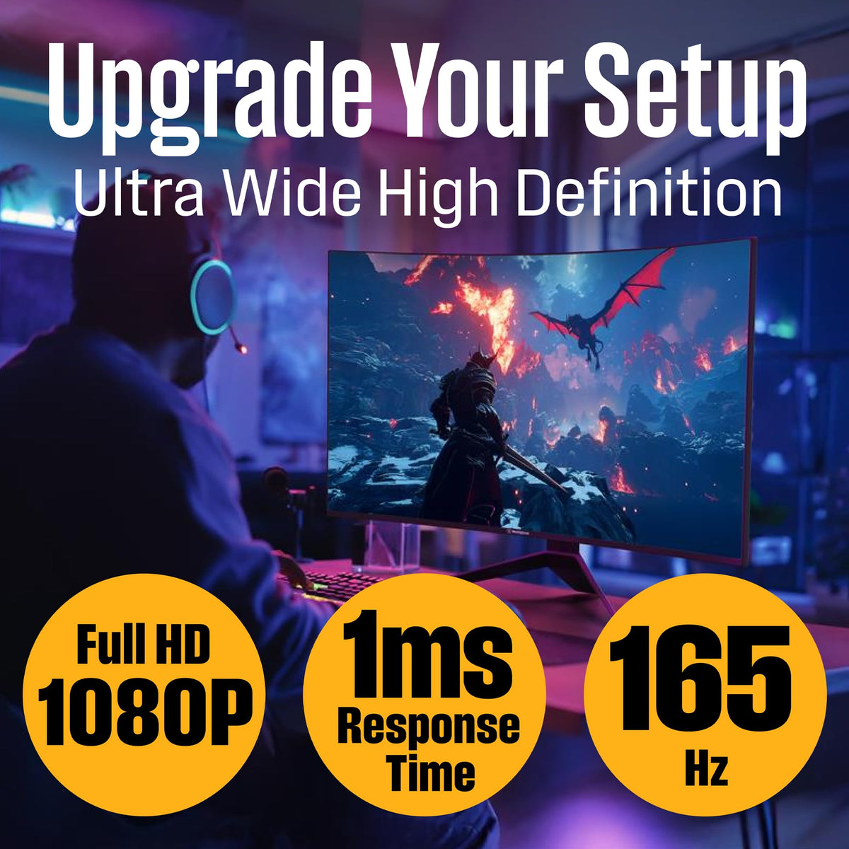 Westinghouse FHD 1080p display with wide viewing area