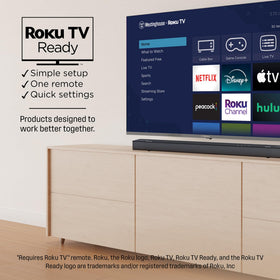 Westinghouse HDMI eARC lets your TV remote power the soundbar.