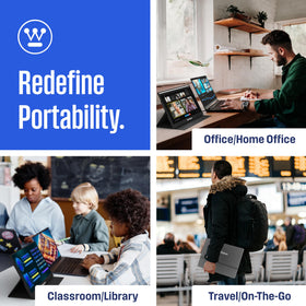 Westinghouse monitor includes mini-HDMI and USB-C for single-cable connectivity.
