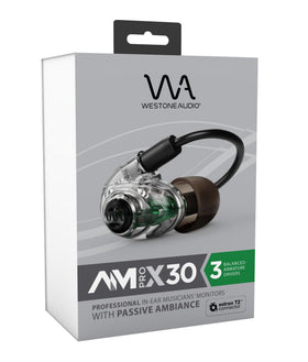 Westone Audio Pro X30 included tips ensure seal and fit out of box