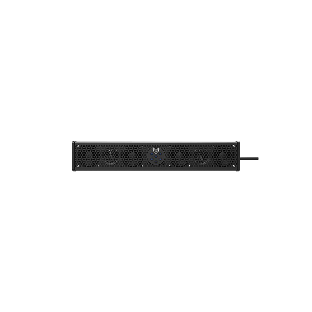 Wet Sounds Stealth-6 front view shows a compact rugged design