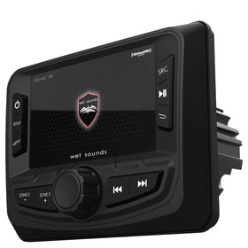 Wet Sounds WS-MC-20 front panel display enables easy navigation on deck