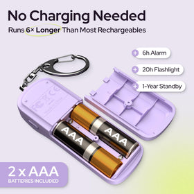 WETEN alarm attached to keys and bag offering portable protection on-the-go