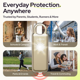 WETEN IP56 weatherproof safety alarm ready for rain and splashes