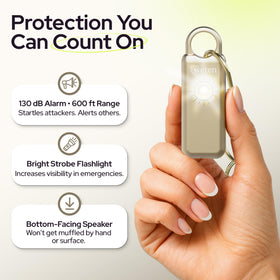 WETEN alarm LED light for nighttime visibility during walks