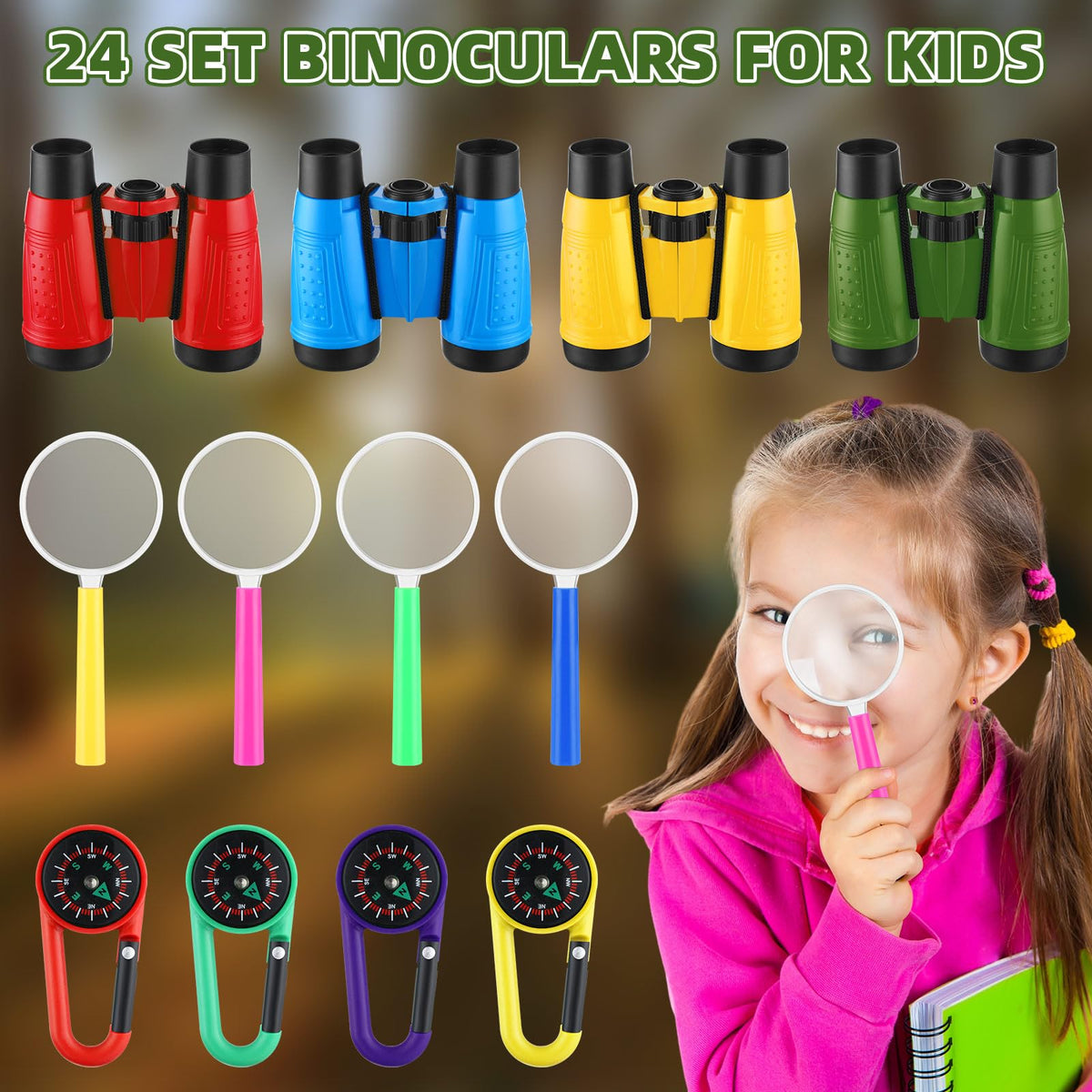 Wettarn close-up of compact binoculars highlighting safe rubber eyepieces
