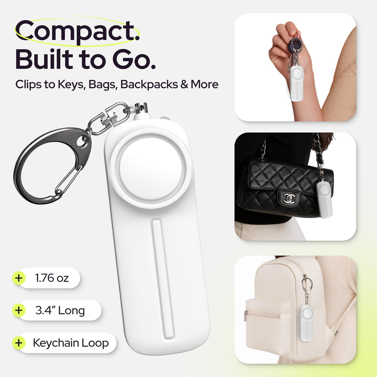 WETEN includes a keyring clip for easy everyday access
