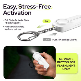 WETEN panic pin enables fast activation when safety is needed