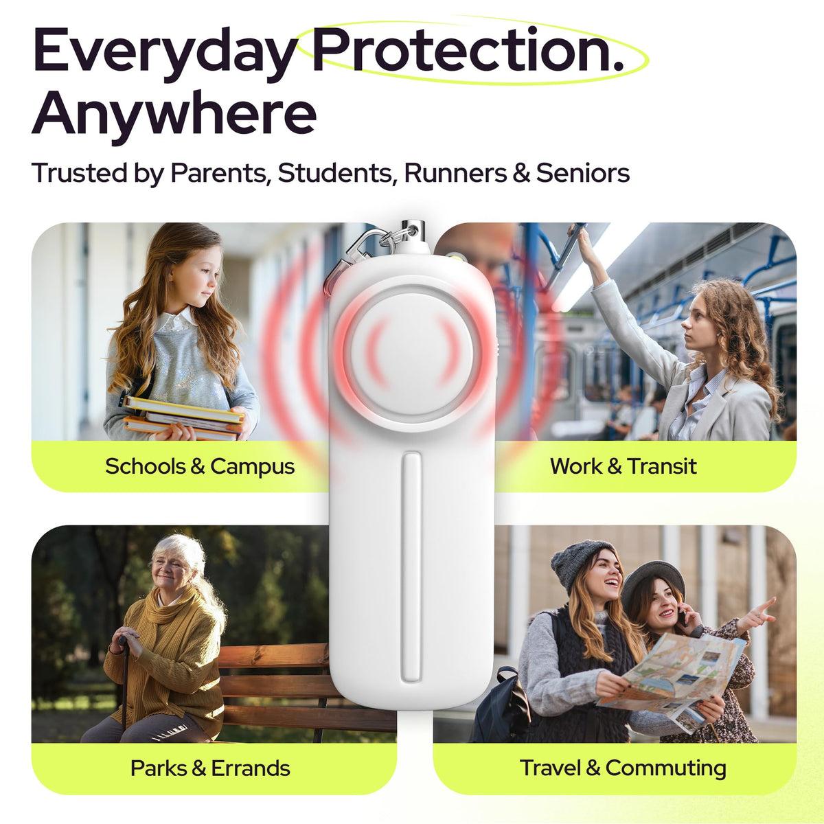WETEN travel-ready safety tool for commutes and trips