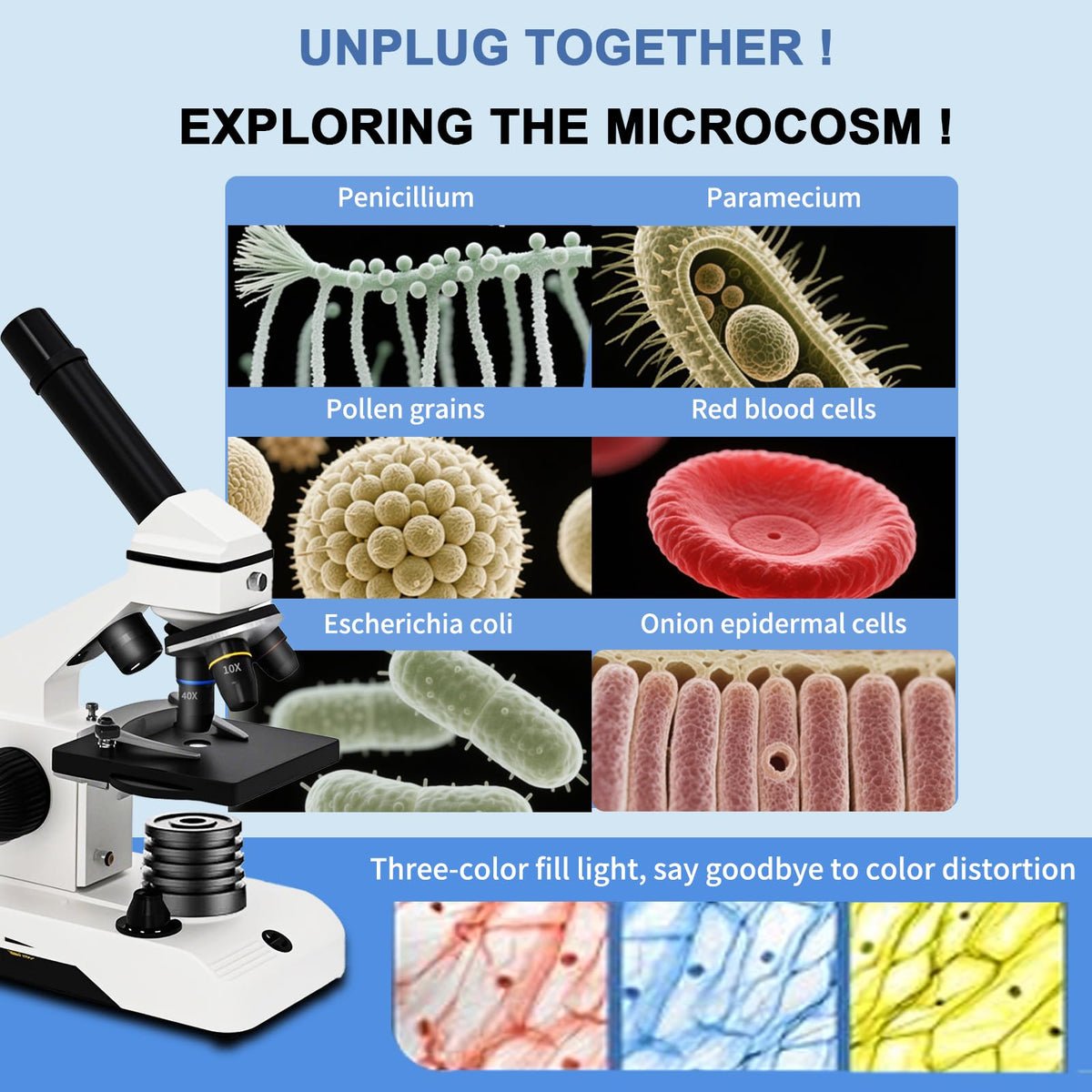 Wevision M2 portable microscope suited for on-the-go science learning.