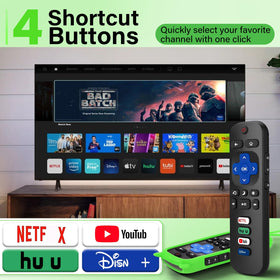 Wevove durable ABS and silicone remote with responsive keys