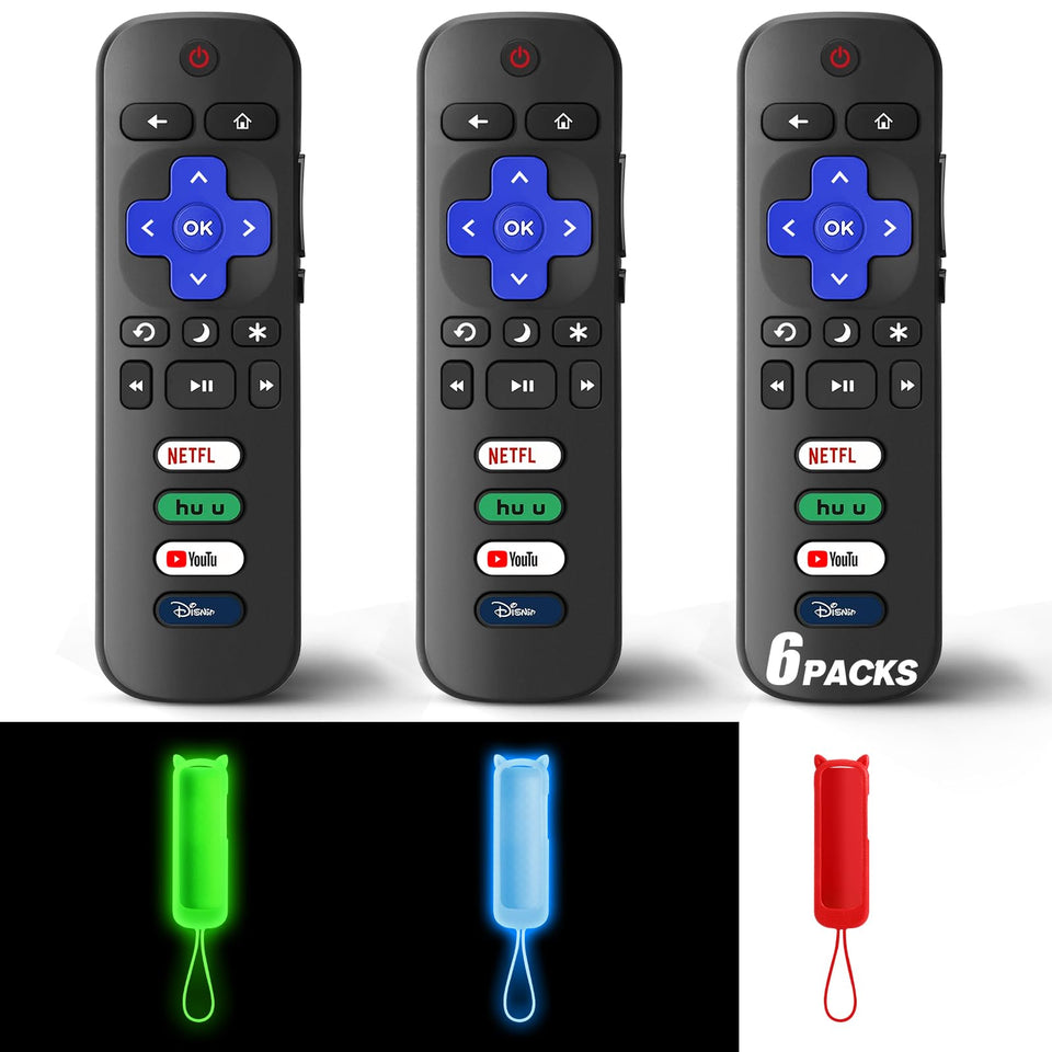 Wevove pack of 3 replacement Roku remotes for reliable home backup