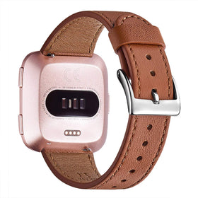 WFEAGL front packaging showing brown leather strap and included protector for polished presentation