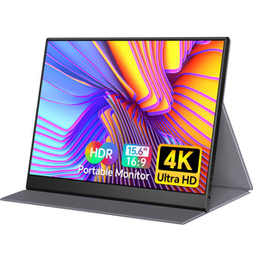WGK 15.6-inch 4K monitor front view for crisp on-the-go visuals