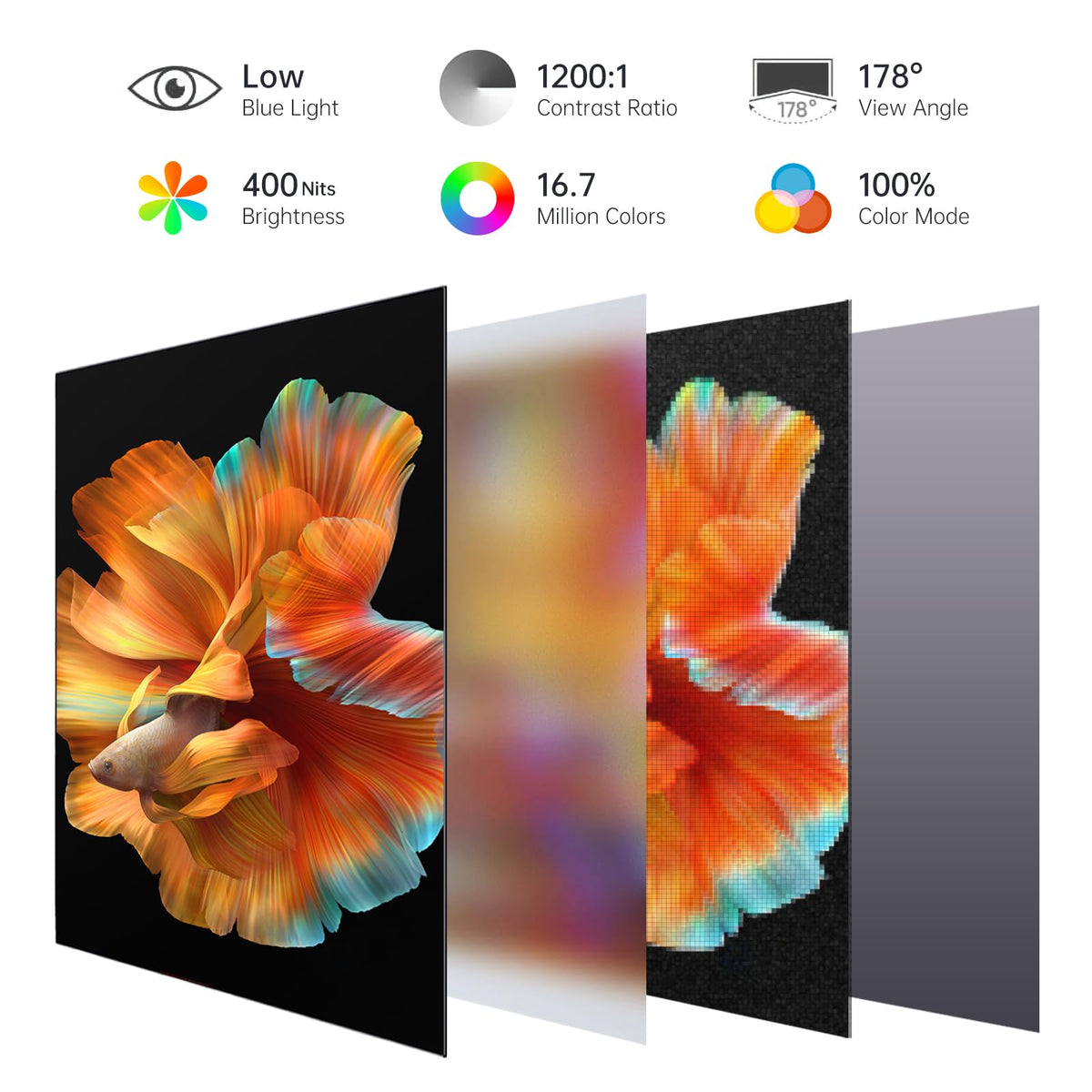 WGK 15.6-inch 4K monitor side ports show USB-C and HDMI inputs