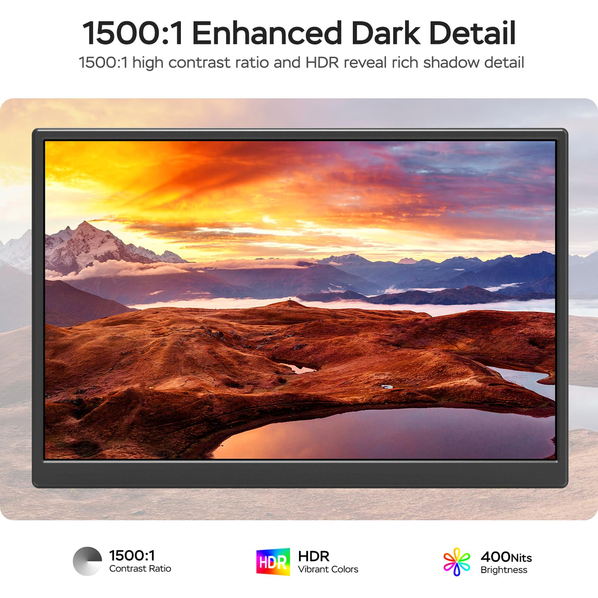 WGK close-up of matte IPS screen texture highlighting anti-glare benefit