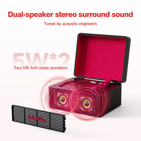 WhatPlus CD Player with Bluetooth Speaker app control panel enables easy playback adjustments.