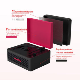WhatPlus CD Player with Bluetooth Speaker magnetic display holds photos or pins while listening.