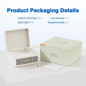 WhatPlus CD Player retro design complements any room with nostalgic charm.
