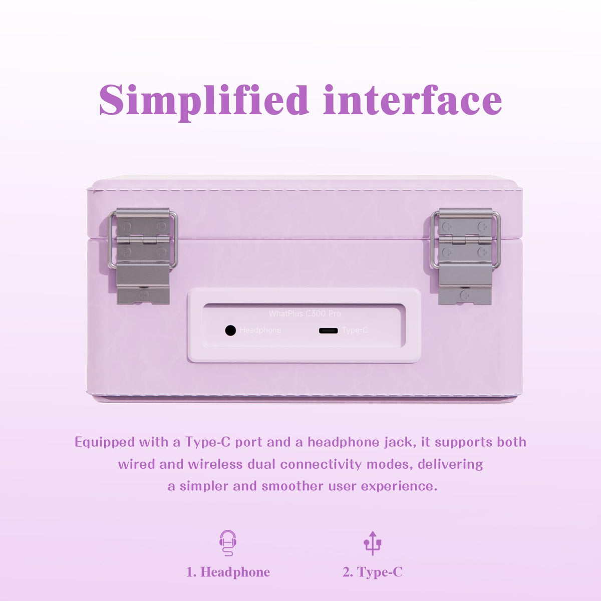 WhatPlus magnetic display panel holds photos and pins while listening.