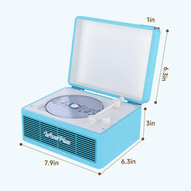 WhatPlus portable CD player with AUX and TF card support for versatile playback