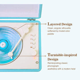 WhatPlus CD player built-in speakers deliver room-filling sound for casual listening at home