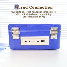 WhatPlus portable CD player displays 2000mAh battery icon and USB-C charging.