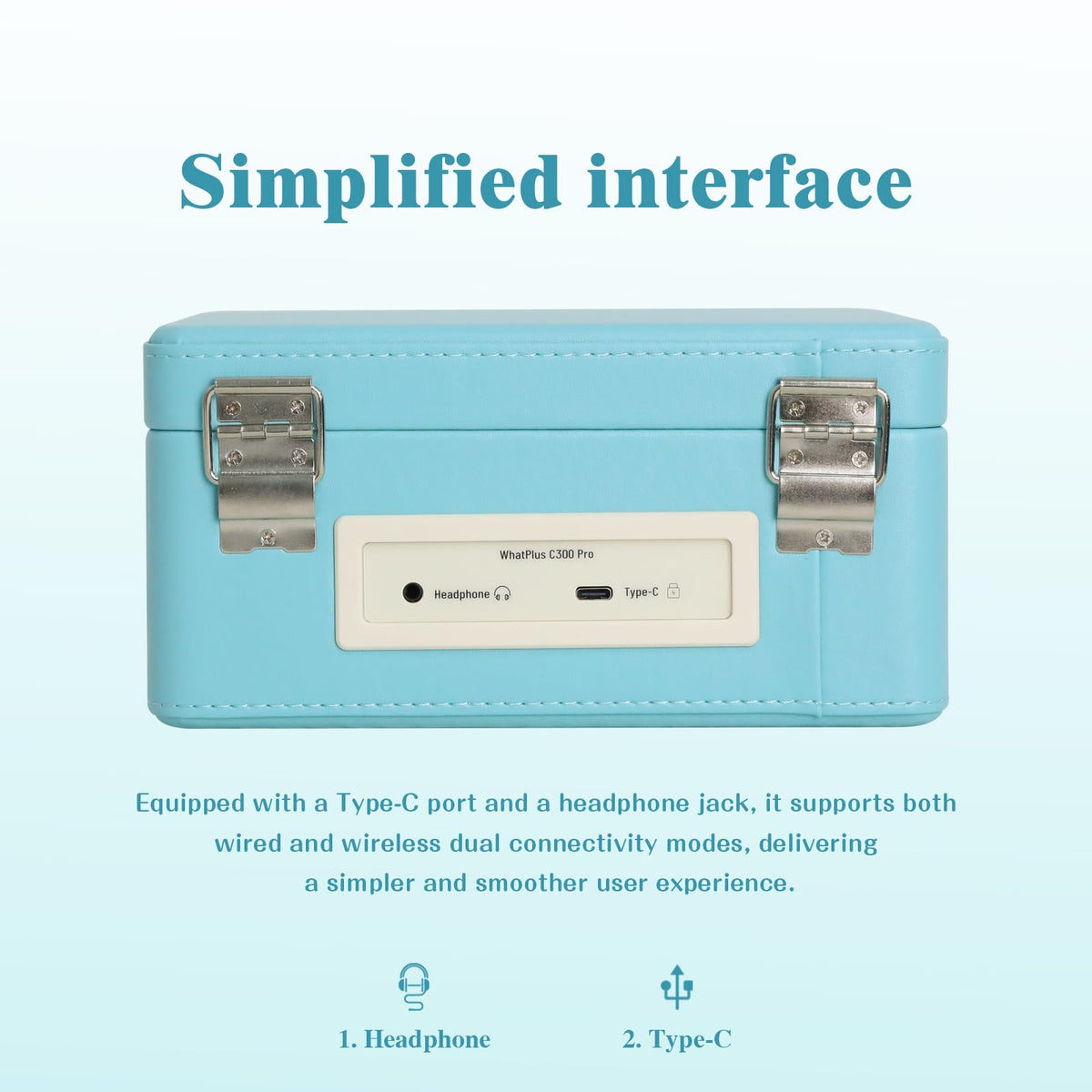 WhatPlus retro-design desktop unit: blends with interiors and makes a thoughtful gift.