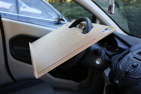 Wheeldesk close edge detail showing durable laminate for long-lasting use