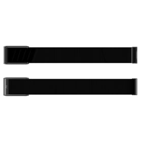 WHOOP CoreKnit Jet Black front view showing sleek band and secure fit benefit: comfortable everyday wear